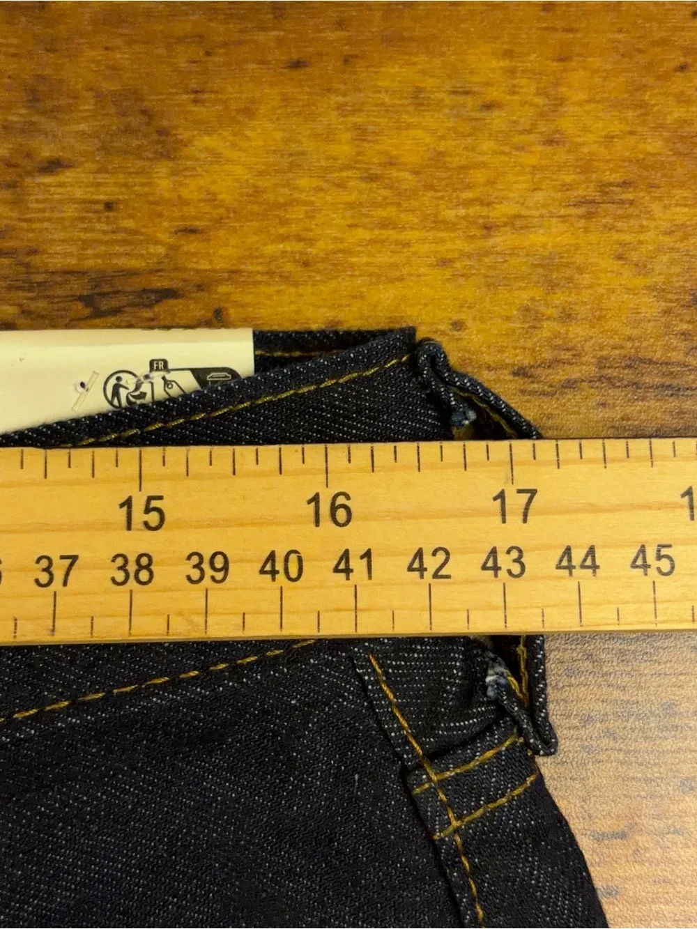 Levis 505 Selvedge Jeans Mens Size 33x30 Straight Leg Dark Wash Americana NWT